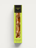 Norman Love Confections Chocolate Hazelnut Bar with swirled milk chocolate and gianduja on a praline base.