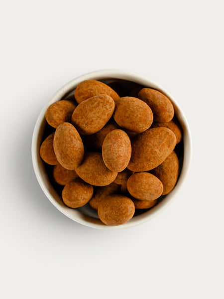 Dark Chocolate Candied Almonds – Norman Love Confections