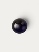 Norman Love Confections Death by Chocolate spherical dark chocolate cake with a glossy, shimmering finish.