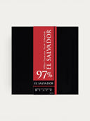 Norman Love Confections El Salvador 97% dark chocolate bar with floral, grassy, and berry notes.