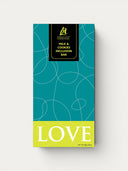 Norman Love Confections Milk & Cookies Inclusion Bar, a milk chocolate bar with cookie pieces, 80g.