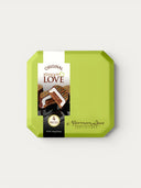 Norman Love Confections Original S'more Love 4-piece box featuring dark chocolate, graham cracker, marshmallow, and salted caramel.