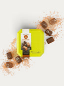 Norman Love Confections Sea Salt Caramels, chocolate-covered vanilla caramels sprinkled with sea salt.
