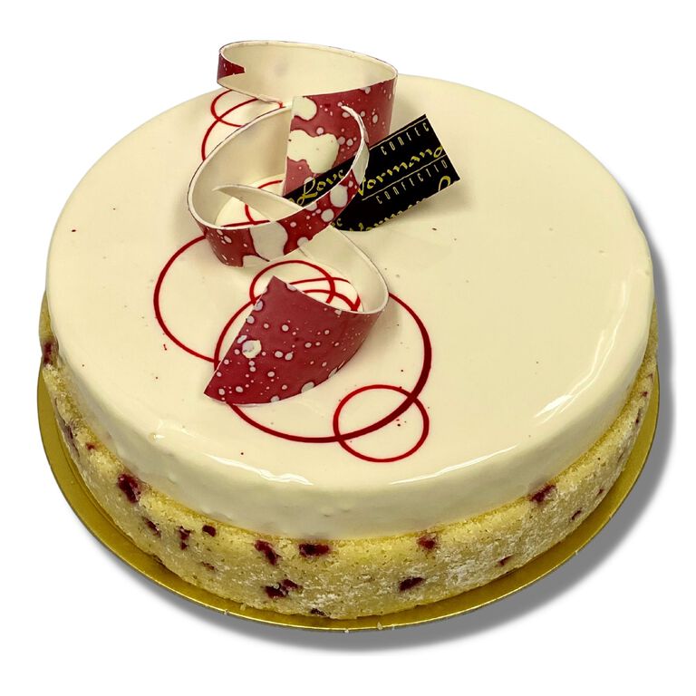 White Chocolate Raspberry Cake