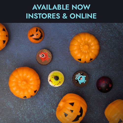 Halloween pumpkins and shaped bon bons